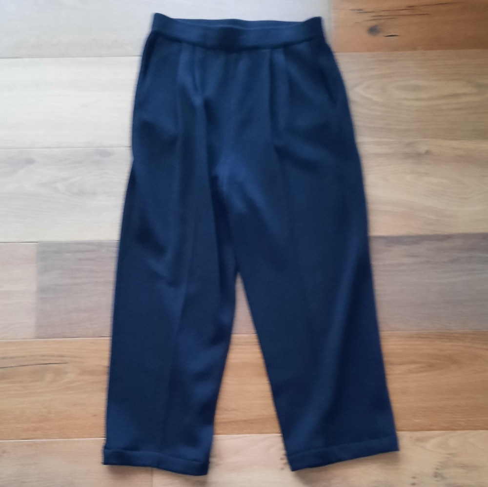 St John Basics navy knit pants